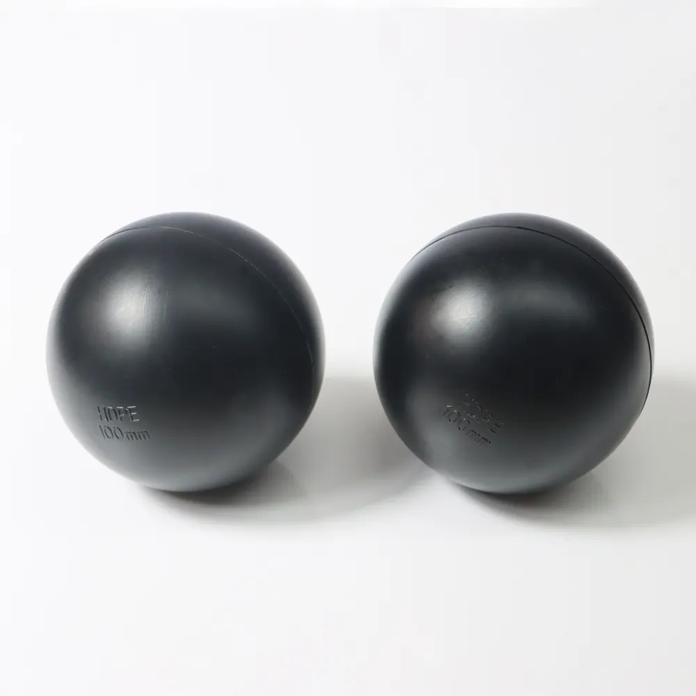 Large black hollow plastic ball shade ball for protecting water reservoir shade balls