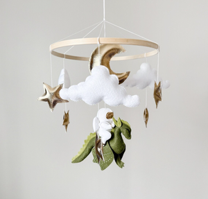 Mobile dragon pour bébé garçon décor de crèche cadeau de douche de bébé nouveau-né mobile de crèche de <span class=keywords><strong>conte</strong></span> de fées - Product Image 2