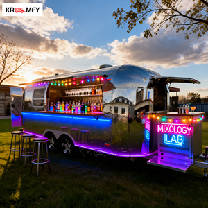 Remolque de cocina móvil, remolque de comida remolcable, remolque de comida totalmente equipado, remolque de comida de acero inoxidable para snacks y dulces. - Product Image 2