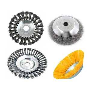 Cepillo de alambre de acero Industrial y DIY de 6 pulgadas y 8 pulgadas para deshierbe de jardín herramienta de limpieza de Cepillo giratorio de cortacésped de repuesto - Product Image 6