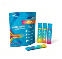 Poudre d'électrolytes hydratante sans sucre en sachet, marque privée, complément sportif pour adultes, non destiné aux femmes enceintes