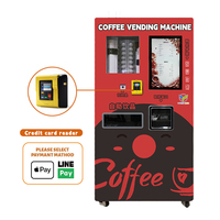 Precio de fábrica automático VFresh con sistema de pago con tarjeta de crédito para centros comerciales máquina expendedora de café