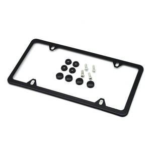 Cadre de <span class=keywords><strong>plaque</strong></span> d'<span class=keywords><strong>immatriculation</strong></span> américain universel en acier inoxydable couvercle d'étiquette de cadre de <span class=keywords><strong>plaque</strong></span> d'<span class=keywords><strong>immatriculation</strong></span> de <span class=keywords><strong>voiture</strong></span> en métal argenté bouchon à vis - Product Image 2