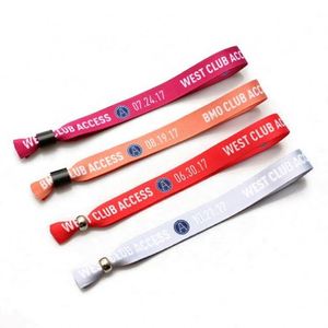 Bracelets personnalisés avec logo sur mesure, en tissu sublimé, pour les fêtes musicales - Product Image 5