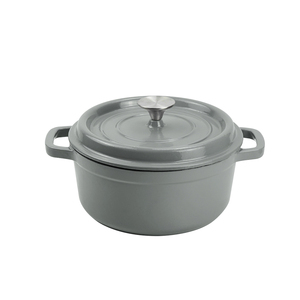 Promotion : <span class=keywords><strong>Cocotte</strong></span> Ronde <span class=keywords><strong>en</strong></span> <span class=keywords><strong>Fonte</strong></span> Émaillée Antiadhésive de 24 cm, Personnalisable et Colorée, Compatible Four et Induction - Product Image 2