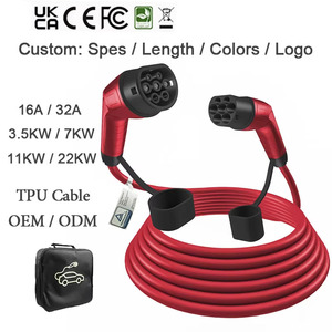 Nuevo Cable de Carga para Vehículos Eléctricos TIMEYES ST-E250 32A Tipo 2, Carga Rápida Portátil de 3.5-22kW, Longitud Personalizada, Estándar Europeo CE, Carga CA - Product Image 4