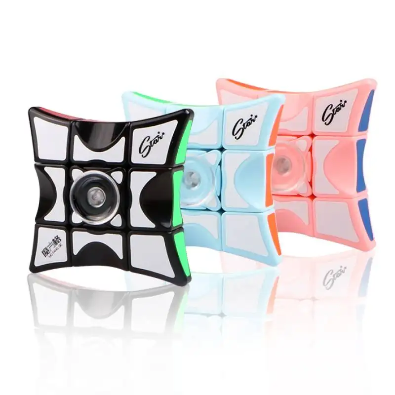 QiYi 1x3x3 Spinner Finger Magic Cube Custom Mofangge Spinner Speed Magic Puzzle Fingertip Cubo Magico Kids Educational Toy