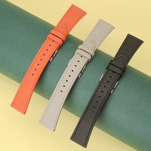 <span class=keywords><strong>Cinturino</strong></span> per Orologio in Pelle <span class=keywords><strong>Saffiano</strong></span> 18mm 20mm 22mm a Sgancio Rapido, <span class=keywords><strong>Cinturino</strong></span> in Vera Pelle di Vacchetta - Product Image 4