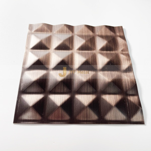 EX878 Decorative Embossed Stainless Steel <b>Sheet</b> for Interior <b>Wall</b> <b>Cladding</b> Solutions - Product Image 1