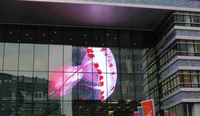 Intérieur Transparent P10 Flexible LED Film Écran Transparent Led Mur D'affichage Verre Adhésif Publicité Vidéo Media Store
