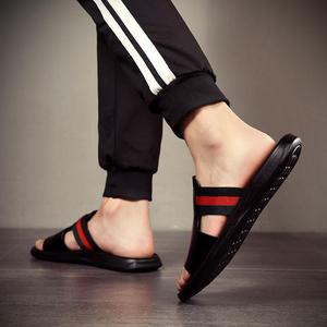 Pantofole da uomo nuovi <span class=keywords><strong>sandali</strong></span> estivi all'aperto e prevenire l'odore morbido Sole diapositive <span class=keywords><strong>in</strong></span> pelle - Product Image 3