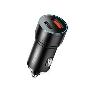 PD12W Aluminum Alloy Dual <b>USB</b> Car Charger 2A Fast Charging Cigarette Lighter Adapter for Phone - Product Image 2