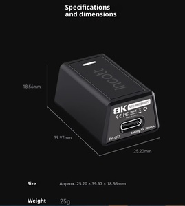 Incott 1K Receiver/8k receiver chuột không dây dành riêng cho incott ghero G23 G24 loạt Chuột - Product Image 6