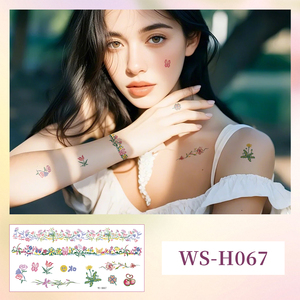 Nouveaux autocollants de tatouage temporaire imperméables pour le visage et les mains, design adorable et miniature - Product Image 4