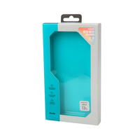 Boîte en carton personnalisée avec fenêtre transparente pour étui de téléphone portable, idéale pour les produits électroniques.