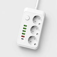 Prise de courant européenne sur mesure de qualité supérieure, panneau PC ignifuge, 16A haute puissance, norme européenne pour tableau de prises domestique, multiprise USB