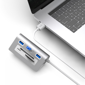 3-Port USB 3.0 Hub with <strong>Type</strong> C Interface USB 2.0 Compatible Adapter for Laptop &amp; <strong>Computer</strong> Card Reader <strong>Data</strong> Splitter in Stock - Product Image 6