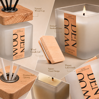 Ensemble cadeau de diffuseur de parfum et de bougie parfumée de luxe pour la décoration de la maison