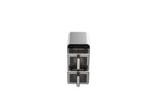 <span class=keywords><strong>Friteuse</strong></span> à air électrique <span class=keywords><strong>double</strong></span> panier visible sans huile en acier inoxydable moderne de 11 L pour usage domestique - Product Image 4