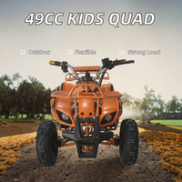 Quad à essence 49cc à 2 temps avec transmission par chaîne, automatique, en métal, capacité de 100 kg pour enfants, ATV