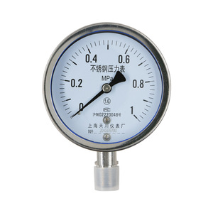 Y-100BF Stainless Steel Pressure <b>Gauge</b> 0-1.6MPa All Stainless Steel For Steam Water Air - Product Image 4