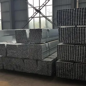 Rectangular Hollow Section SHS RHS Zinc Coated Pipes Pre Galvanized ERW Carbon Steel Tubes For Greenhouse Pipe Galvan Price List