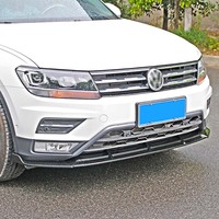 Accessoires extérieurs pour Volkswagen Tiguan L 2017-2021, diffuseur de pare-chocs avant noir mat, kit carrosserie, accessoires de pare-chocs