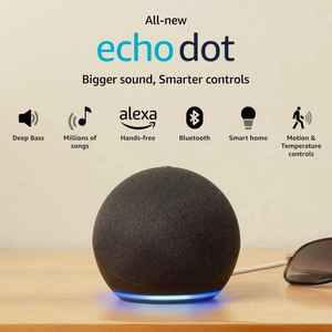 Promoción para el Altavoz Inteligente Original <span class=keywords><strong>Alexa</strong></span> <span class=keywords><strong>Echo</strong></span> <span class=keywords><strong>Dot</strong></span> de <span class=keywords><strong>5</strong></span>.ª <span class=keywords><strong>Generación</strong></span>, <span class=keywords><strong>Echo</strong></span> <span class=keywords><strong>Dot</strong></span> (<span class=keywords><strong>5</strong></span>.ª Gen.) con Pantalla de Reloj, <span class=keywords><strong>Echo</strong></span> Dot5 - Product Image 1