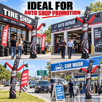 Danseur gonflable personnalisé pour promotion de magasin d'auto-service, affichage publicitaire routier, marketing de marque, vente en gros