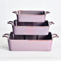 Vaisselle en grès violet, meilleure vente en gros, service de table en relief