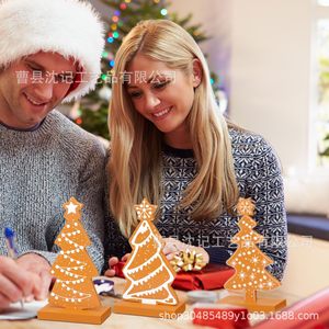 Memory Wooden <b>Christmas</b> <b>Tree</b> Decoration Stand <b>Mini</b> Festival Desktop Ornament For Holiday Decor - Product Image 3