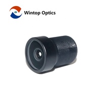 Objectif à grande ouverture F2.0 4MP 119 °   Objectif de caméra de tableau de bord ultra grand angle pour véhicule, module d'objectif de caméra de voiture IoT pour maison intelligente