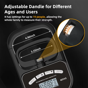 Penguji kekuatan pegangan elektronik, isi ulang latihan kebugaran pengukur kekuatan jari kategori produk - Product Image 4