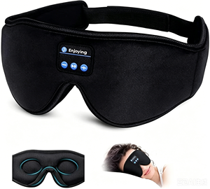 Masque de sommeil 5.4 avec écouteurs sans fil intégrés, design 3D, protection oculaire intelligente et blocage de la lumière (ajustement personnalisé) - Product Image 6