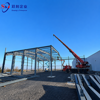 Atelier en acier préfabriqué, structure métallique pour usine de fabrication industrielle, entrepôt