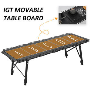 <span class=keywords><strong>Table</strong></span> IGT en <span class=keywords><strong>aluminium</strong></span> réglable en hauteur portable Design moderne Sac de transport Meubles d'extérieur Pliage Pique-nique <span class=keywords><strong>Camping</strong></span> 4 places - Product Image 2