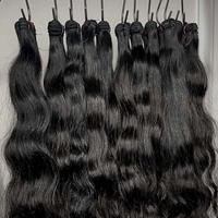 Lot de cheveux vierges 15A, donneur unique, cuticules alignées, ondulation naturelle, 100g, double trame machine, toutes les couleurs, fournisseur