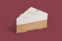 Boîte à dessert triangulaire pour emballage de tranche de gâteau en carton de qualité alimentaire pour fête de boulangerie et utilisation de cadeaux