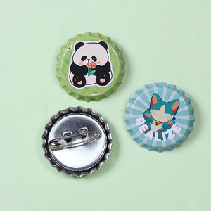 Biểu Tượng Tùy Chỉnh In Kim Loại Nắp Chai Tinplate Anime Theo Chủ Đề Bia Cap <span class=keywords><strong>Pin</strong></span> Và Huy Hiệu Nút Ý Tưởng Quà Tặng - Product Image 1