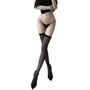 Medias sexys a rayas, medias básicas para mujer, anti-desgarros, ultrafinas, duraderas, por encima de la rodilla, dropshipping - Product Image 5