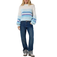 Pull avec LOGO personnalisé Pull pour femmes Tricots décontractés Pull à col rond Pull à rayures pour l'hiver Pull à col rond pour femmes de créateur pour l'hiver