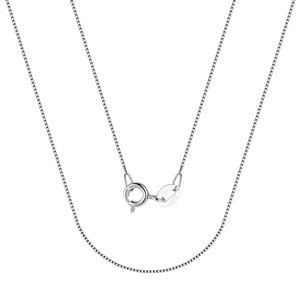Cadenas Italianas de Plata de Ley 925 para Mujer en Varios Estilos, Incluyendo Cable, Onda de Agua, Caja, Estrella, Serpiente, Lingote y Semilla - Product Image 3