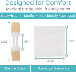 Cerotto adesivo trasparente per la chiusura delle ferite, tipo <span class=keywords><strong>Steri</strong></span>-Strip. - Product Image 2