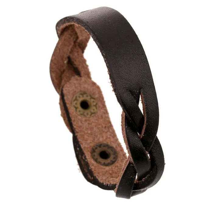 Genuine Cowhide Leather Custom Engraved Bracelet