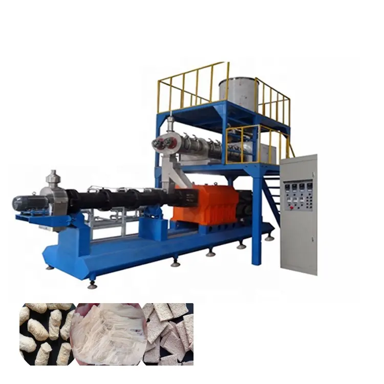 China sausage meat extruder soya protein machine soya meat making machine