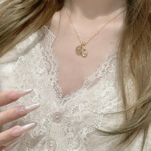 Collar con Colgante de Girasol Japonés de Plata de Ley S925 con Circonita para Mujer, Diseño de Nicho de Lujo de Alta Gama - Product Image 2