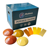 Peinture en poudre époxy polyester thermofusible jaune-orange, anti-corrosion, pulvérisable, couleurs RAL personnalisées, peinture pour meubles, directement de l'usine