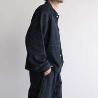 Ensemble veste et jean en denim indigo sur mesure YAXI OEM, coupe décontractée, style workwear épuré, ensemble assorti pour homme