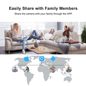 Caméra de surveillance sans fil 4G avec carte SIM 3MP HD, vision nocturne couleur, suivi humanoïde, détection, caméra de sécurité CCTV - Product Image 4