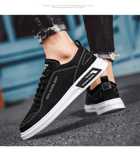 Zapatos Deportivos Casuales para Hombre, Estilo Coreano, Transpirables, con Cordones, Antideslizantes, de Suela Suave, de Lona y Seda de Hielo, Nuevo Estilo 2026 - Product Image 6